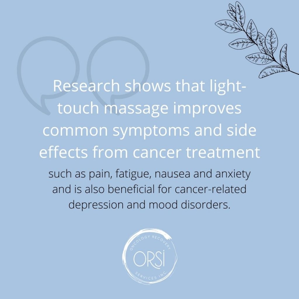 The therapeutic benefits of oncology massage